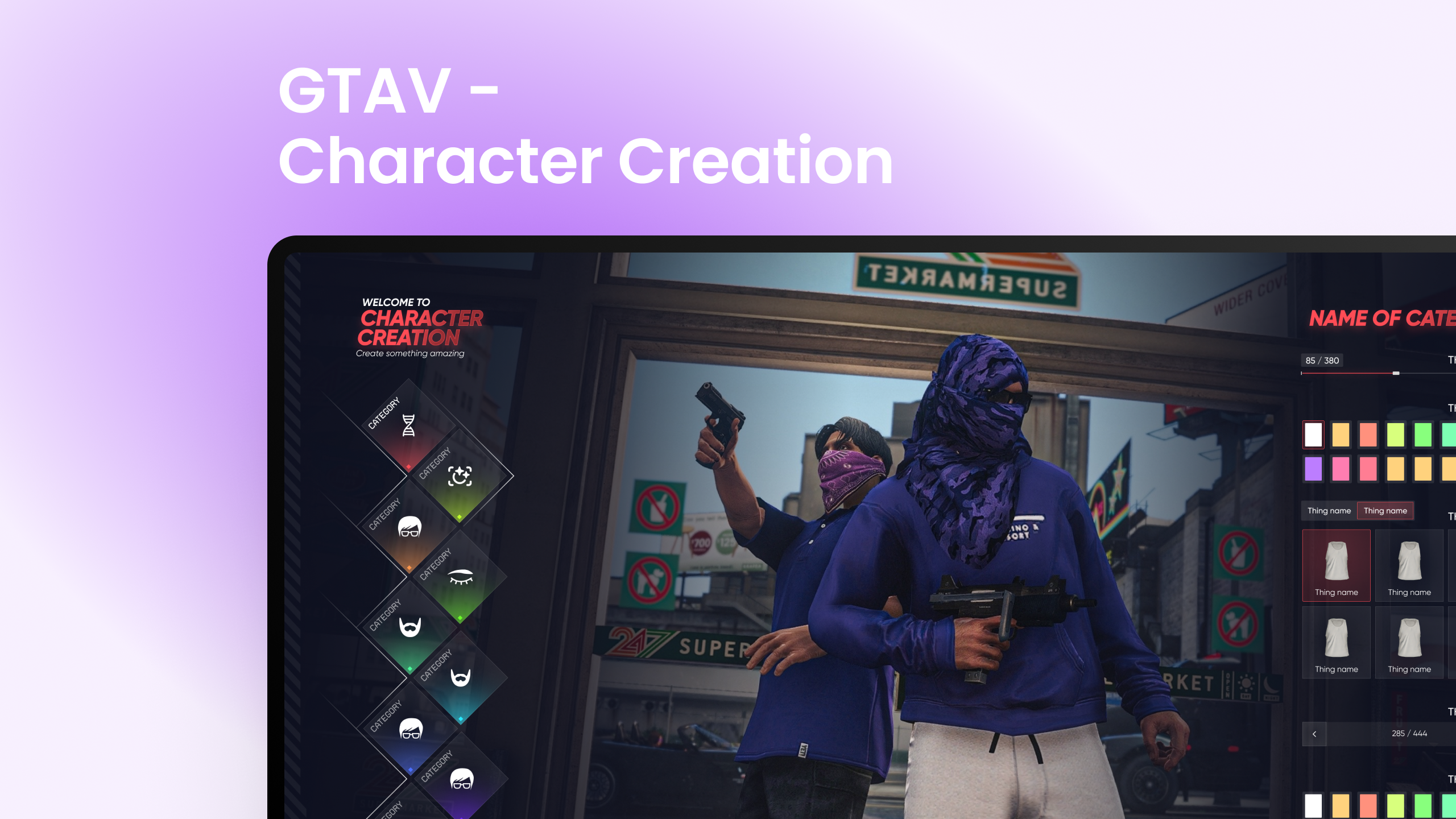 GTAV/FiveM Character Creator